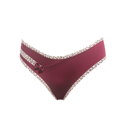 Calcinha com aviamento estampado em Branco – Doce Malícia