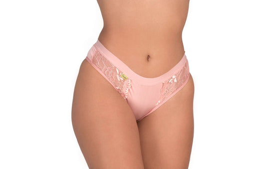 Calcinha com detalhe em renda em Branco – Doce Malícia