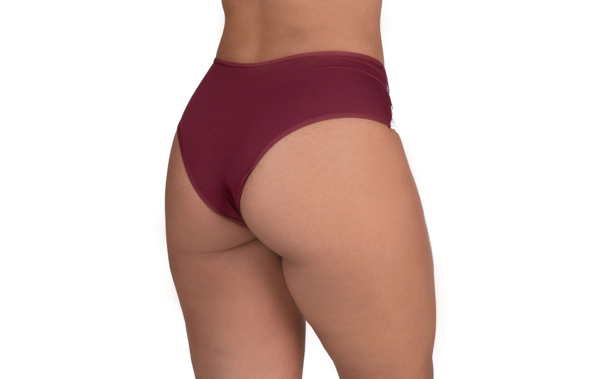 Calcinha conforto com renda colorida em Branco – Doce Malícia
