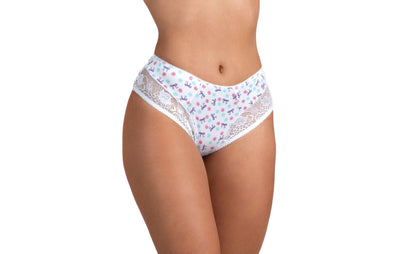 Calcinha conforto estampada em azul – Doce Malícia