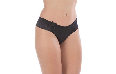 Calcinha em microfibra com renda em amarelo – Doce Malícia