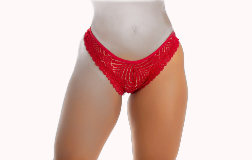 Calcinha sexy em renda com elástico nas pernas – Doce Malícia