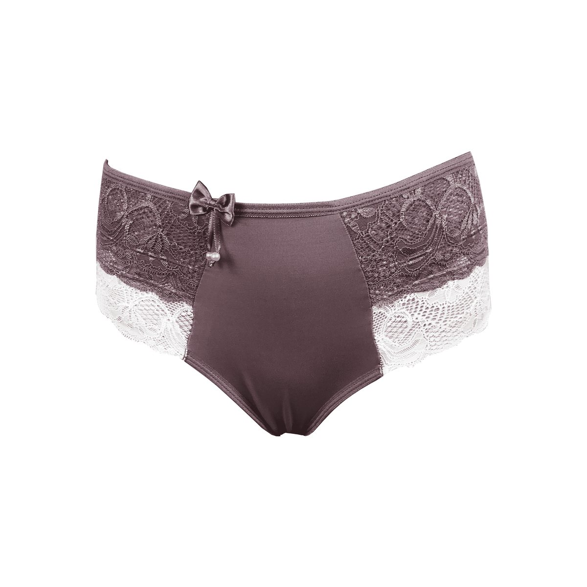 Calcinha conforto com renda colorida em Branco – Doce Malícia