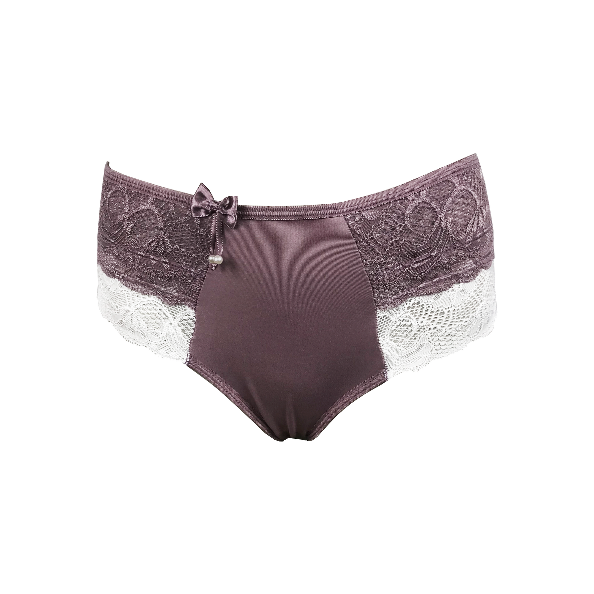Calcinha conforto com renda colorida em Branco – Doce Malícia