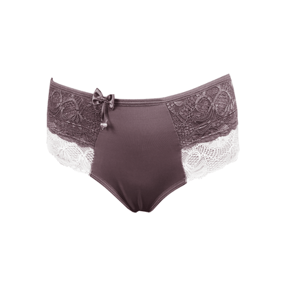 Calcinha conforto com renda colorida em Branco – Doce Malícia