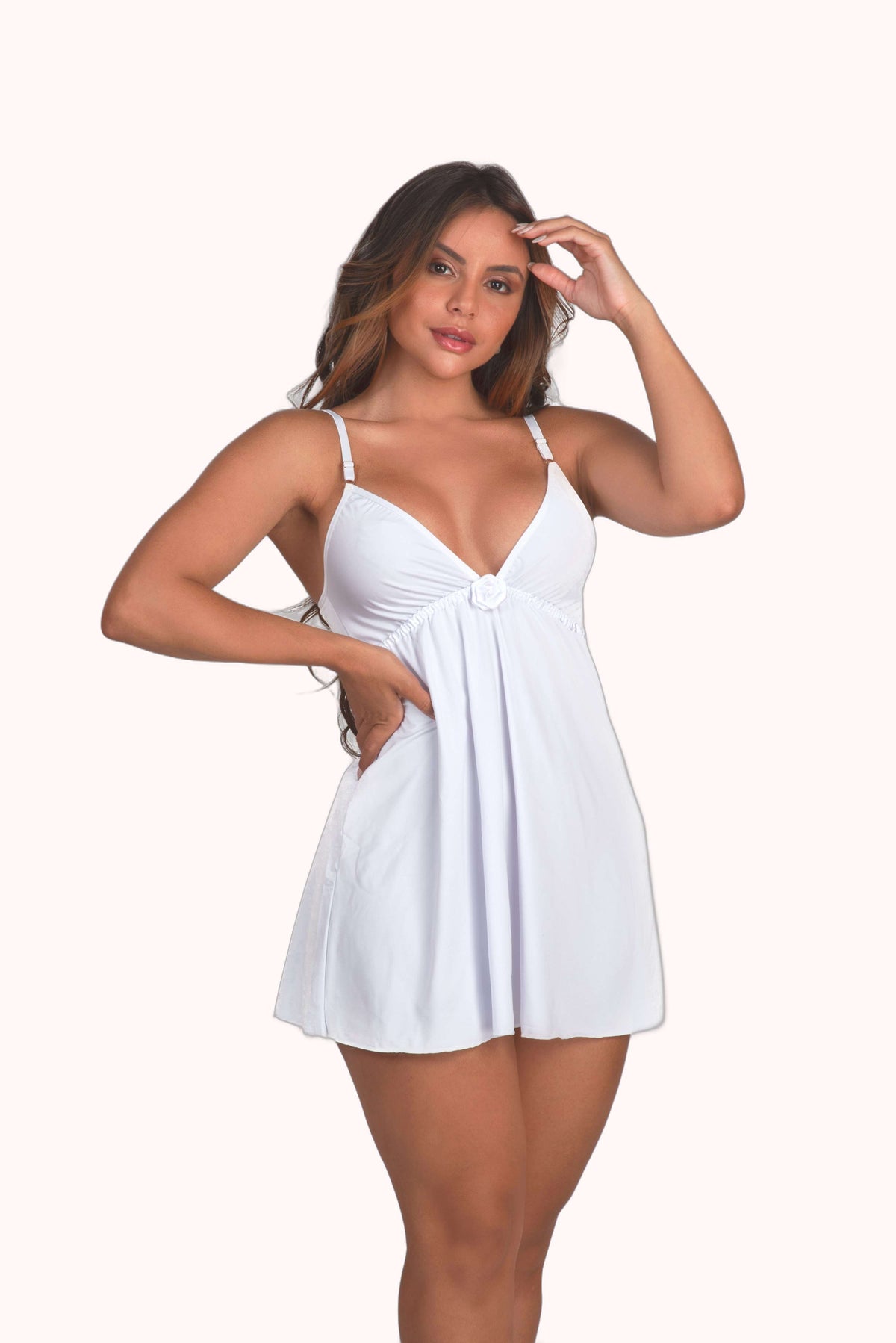 Camisola com flor no busto – Doce Malícia
