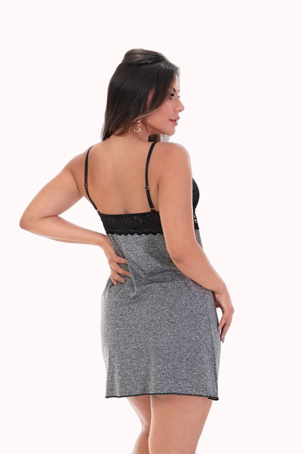 Camisola em mescla com renda – Doce Malícia