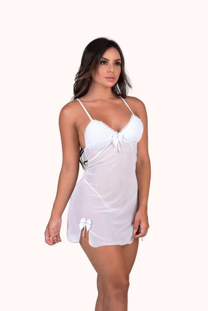 Camisola em tule com calcinha – Doce Malícia