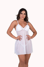 Camisola em tule com Calcinha – Doce Malícia