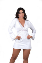 Camisola manga longa em Branco – Doce Malícia