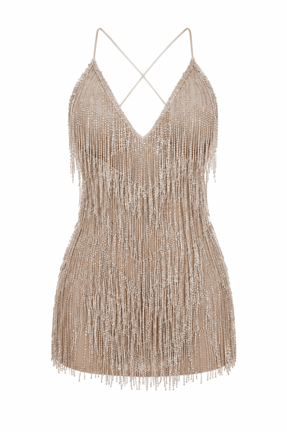 Vestido Condessa Strass - Prata