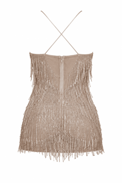 Vestido Condessa Strass - Prata