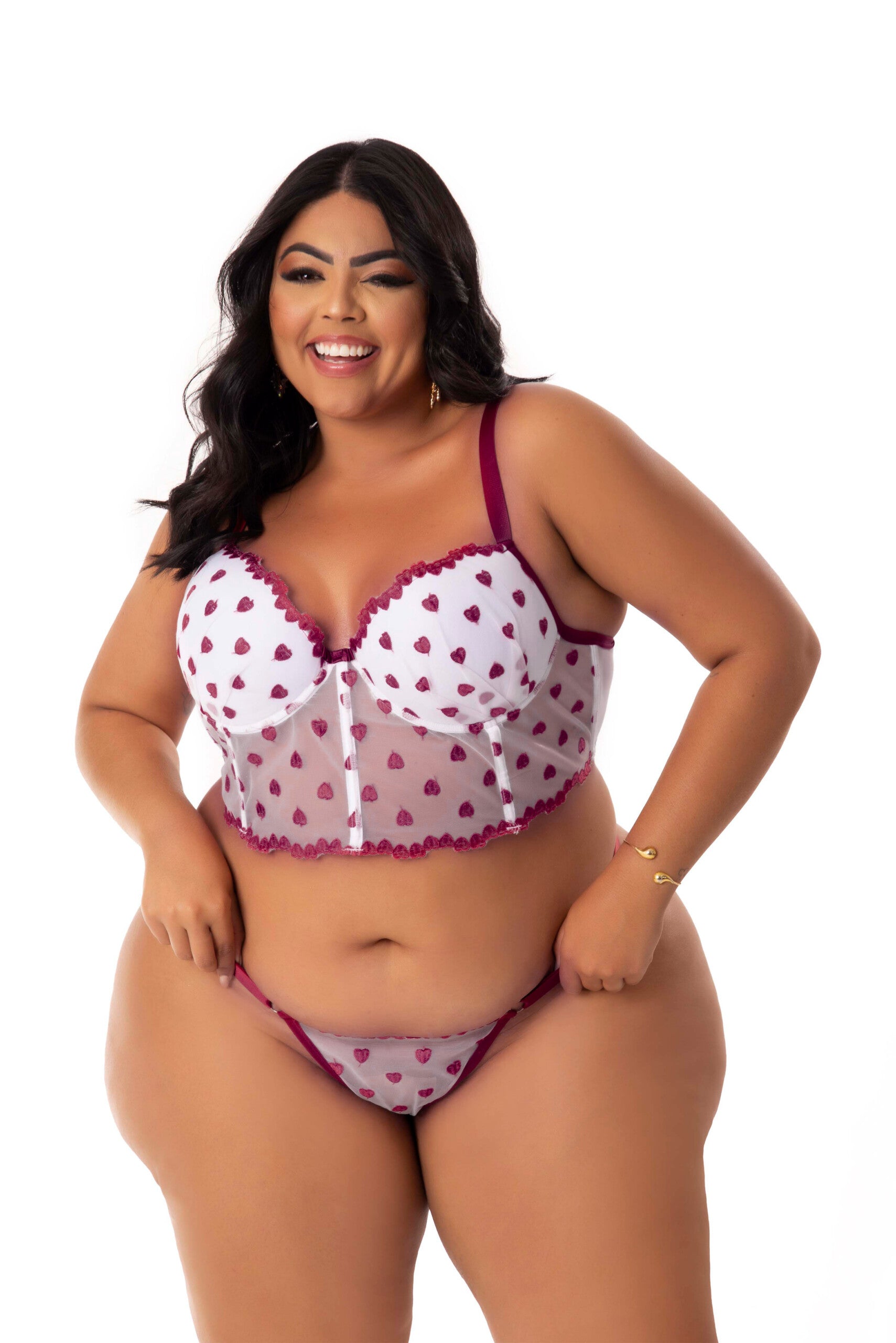Conjunto Sexy Plus Size em em Preto – Doce Malícia