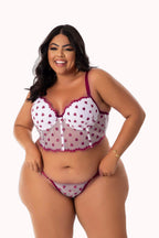 Conjunto Sexy Plus Size em Tule Desenhado – Doce Malícia