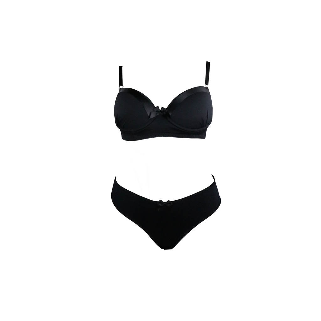Conjunto com fita no bojo em azul – Doce Malícia