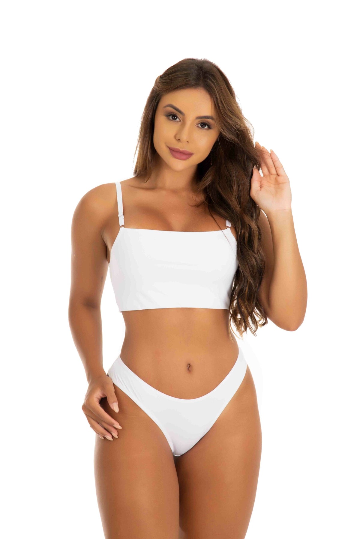 Conjunto Conforto Sem Bojo em Microfibra em Branco – Doce Malícia