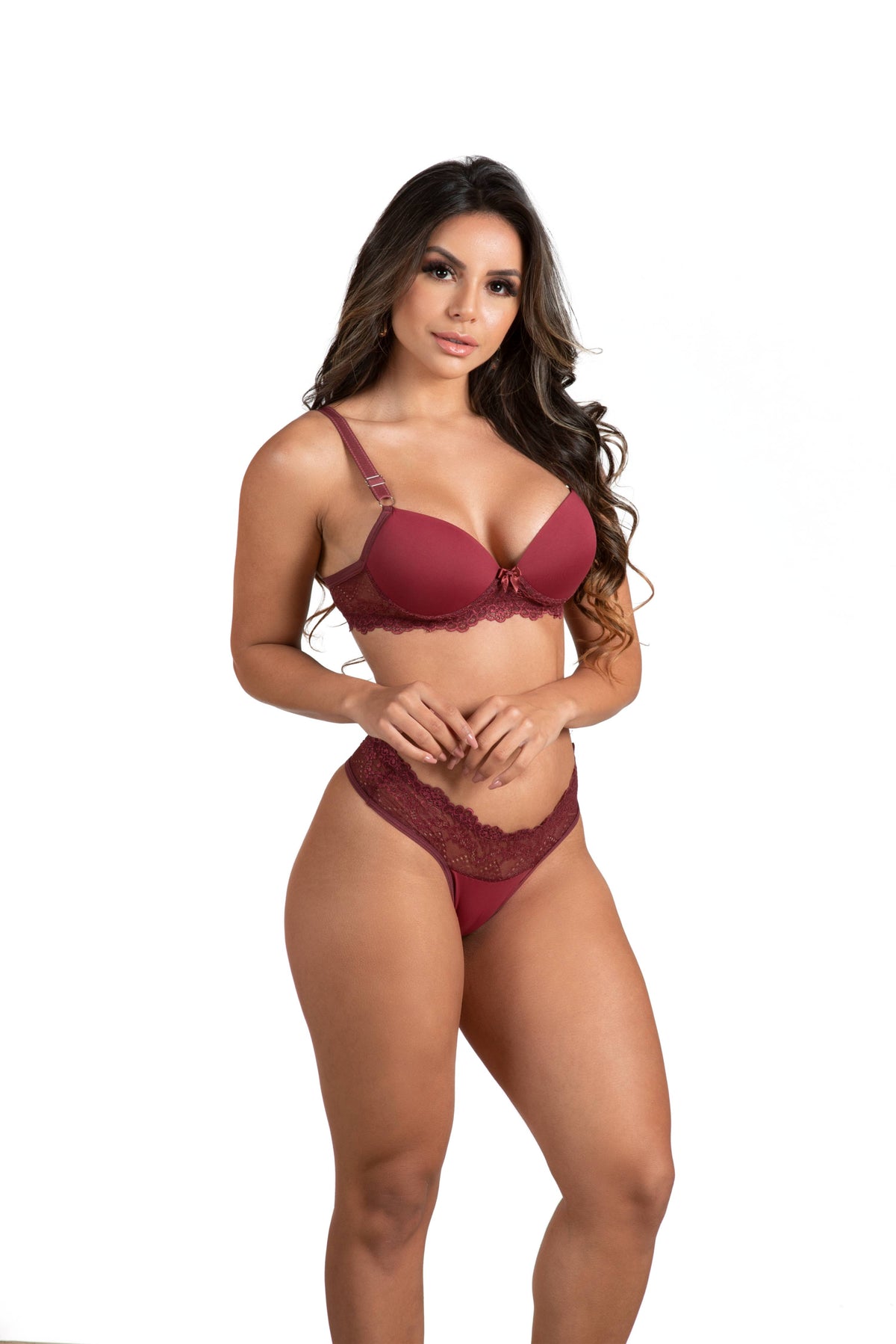 Conjunto de bojo reforçado em Branco – Doce Malícia