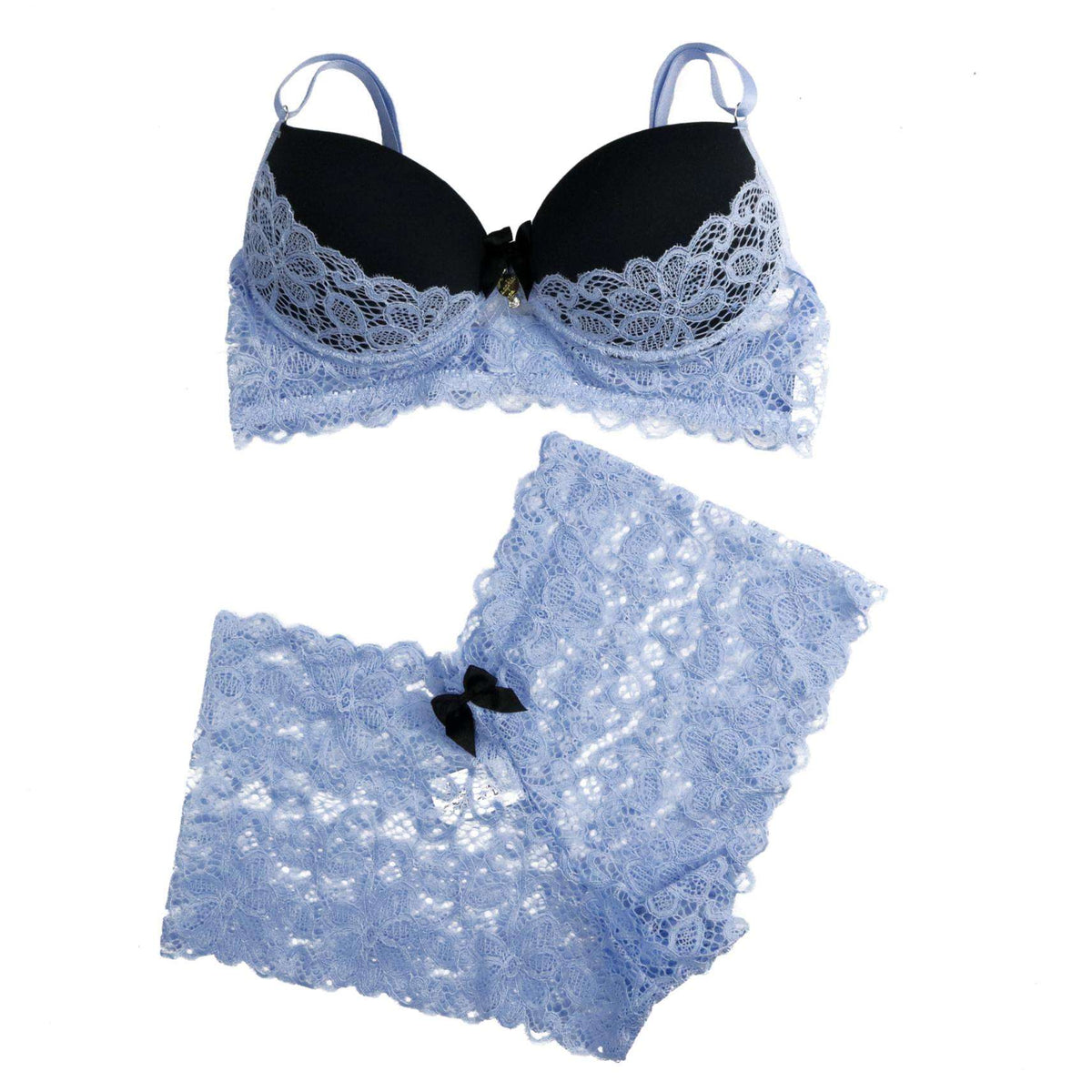 Conjunto de bojo com pingente em azul-Marinho – Doce Malícia