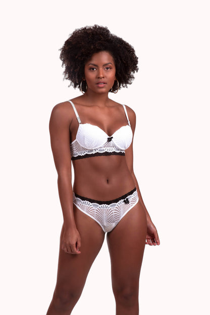 Conjunto de lingerie bicolor – Doce Malícia