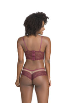 Conjunto de lingerie com tule em cores sortidas – Doce Malícia