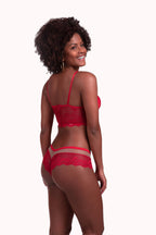 Conjunto de lingerie com tule – Doce Malícia