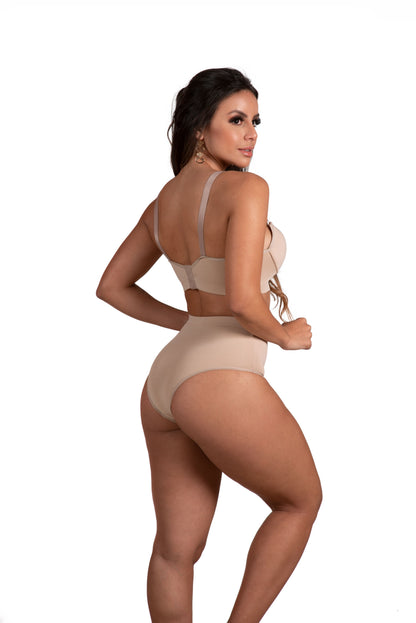 Conjunto de lingerie reforçado em Branco – Doce Malícia