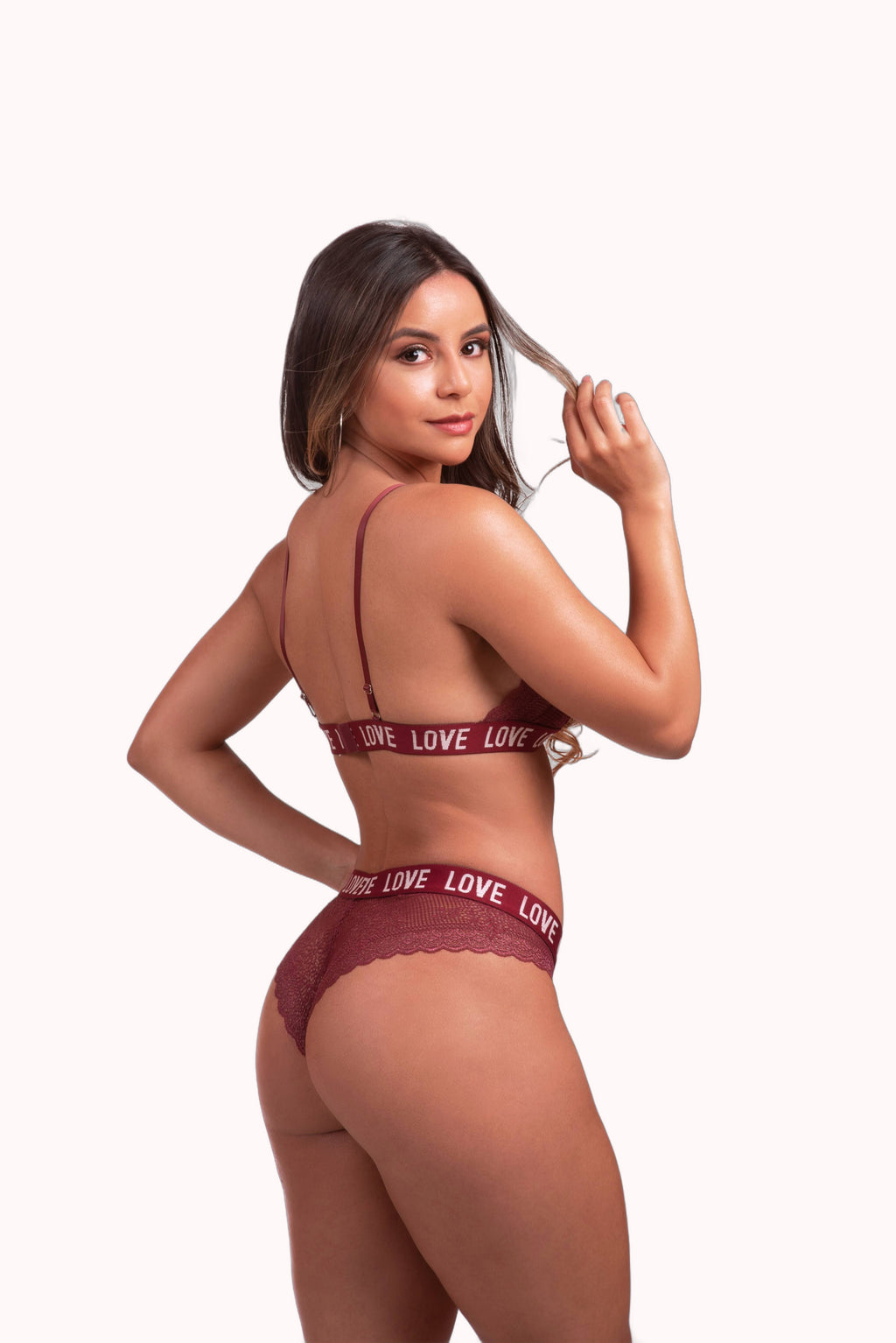 Conjunto de renda com elástico bordado – Doce Malícia