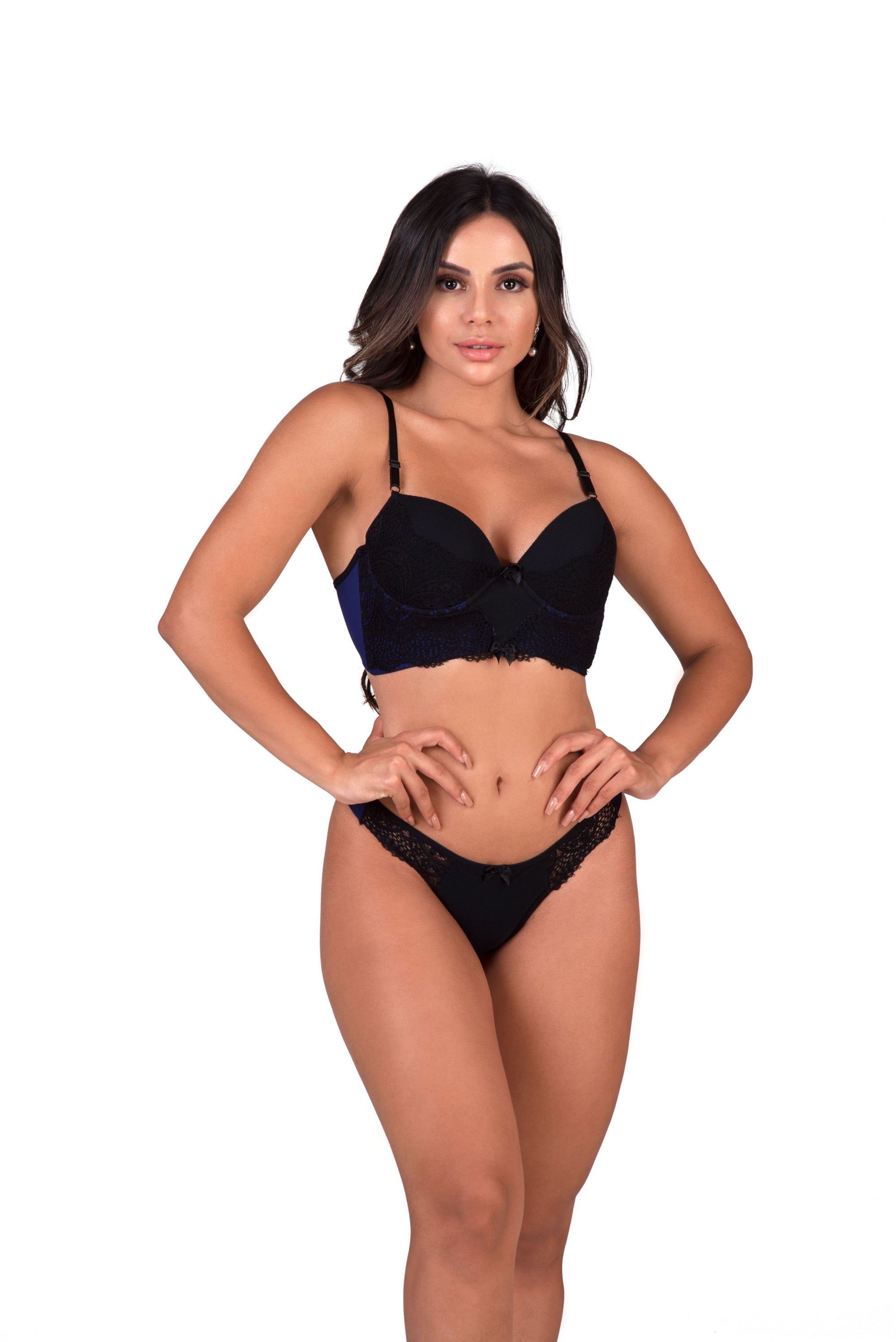 Conjunto reforçado com fio duplo em cores sortidas – Doce Malícia