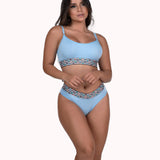 Conjunto sem bojo com elástico estampado – Doce Malícia