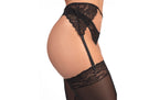Conjunto sensual com cinta liga em Branco – Doce Malícia
