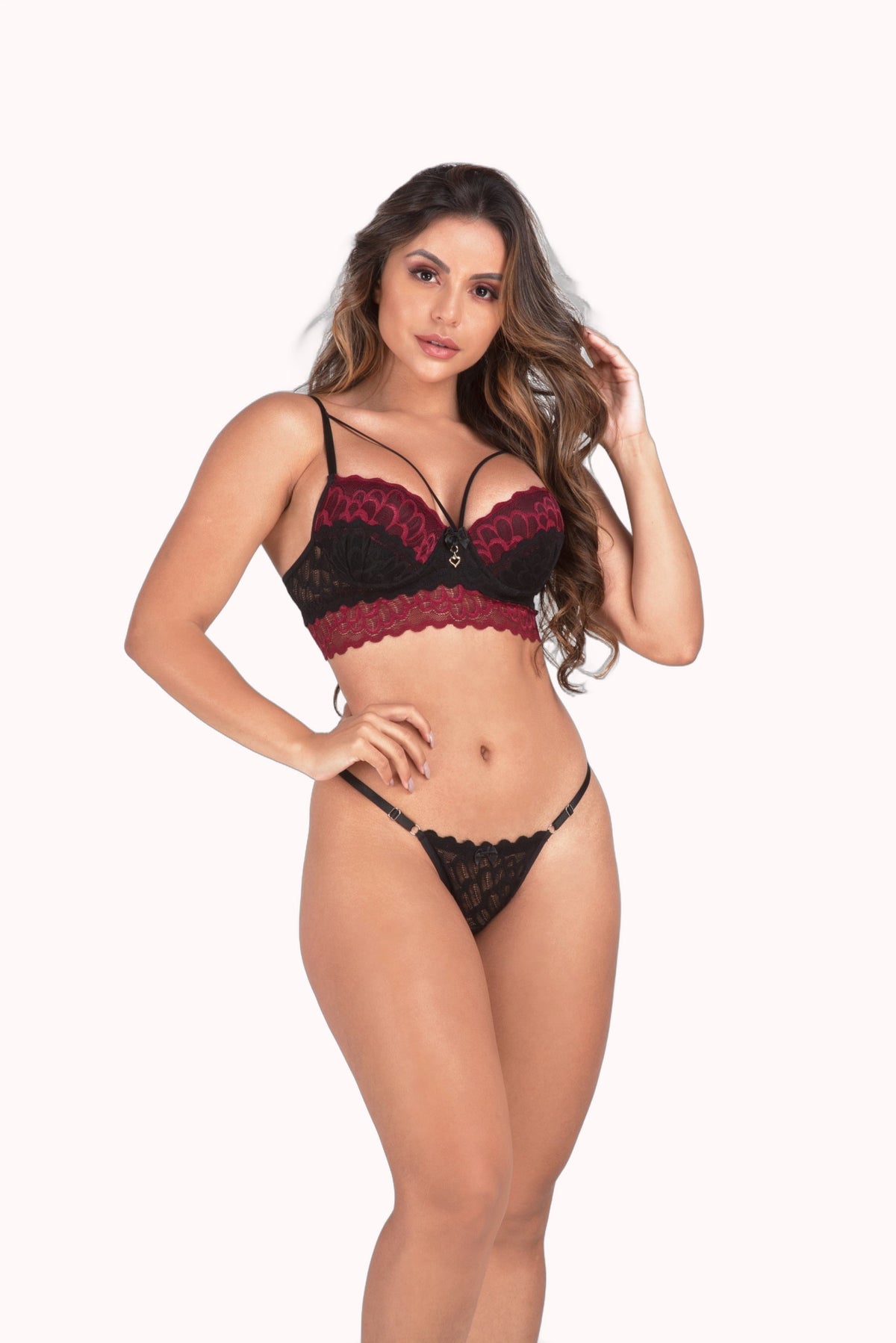 Conjunto sensual em renda – Doce Malícia