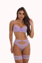 Conjunto Sexy com Cinta Liga e Perneira – Doce Malícia