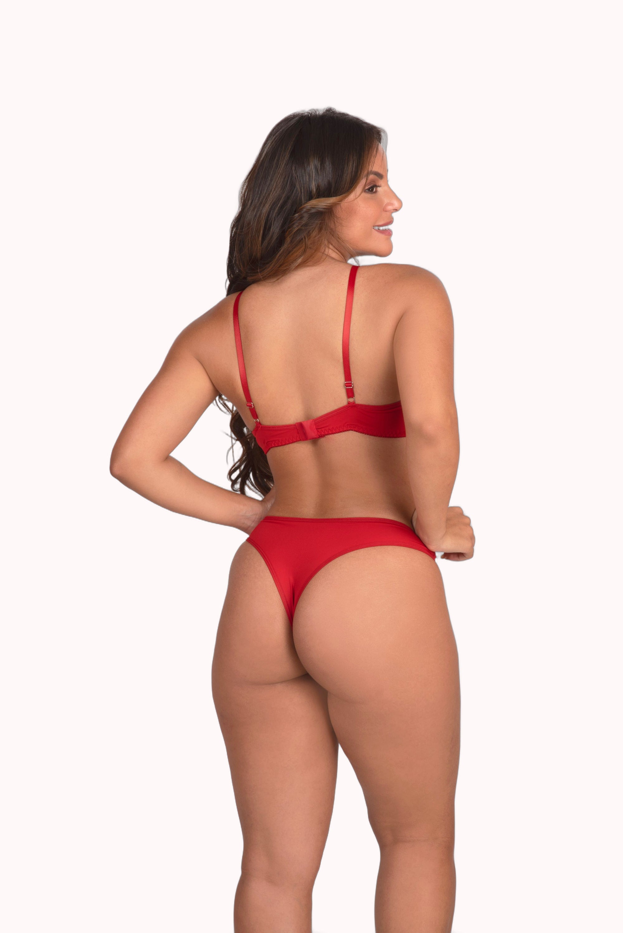 Conjunto strappy em microfibra – Doce Malícia
