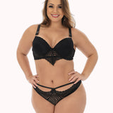 Conjunto Plus Size Sexy de Renda com strappy – Doce Malícia