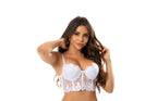 Cropped de Bojo em Tule Bordado em Branco – Doce Malícia