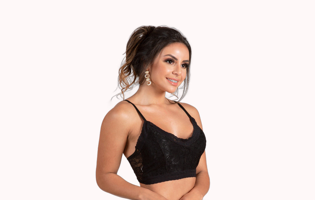 Cropped sem bojo todo em renda – Doce Malícia