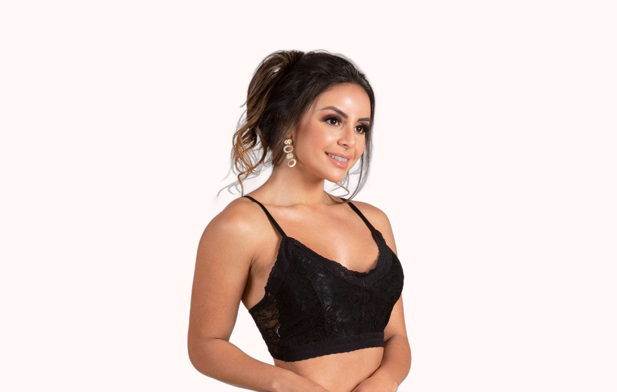 Cropped sem bojo todo em renda – Doce Malícia
