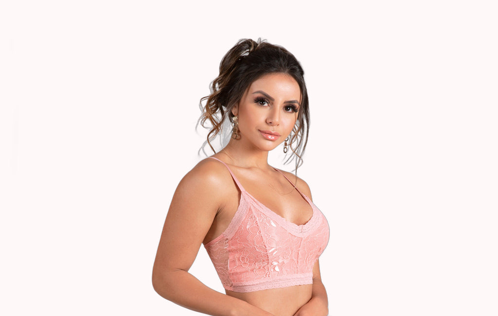Cropped sem bojo todo em renda – Doce Malícia