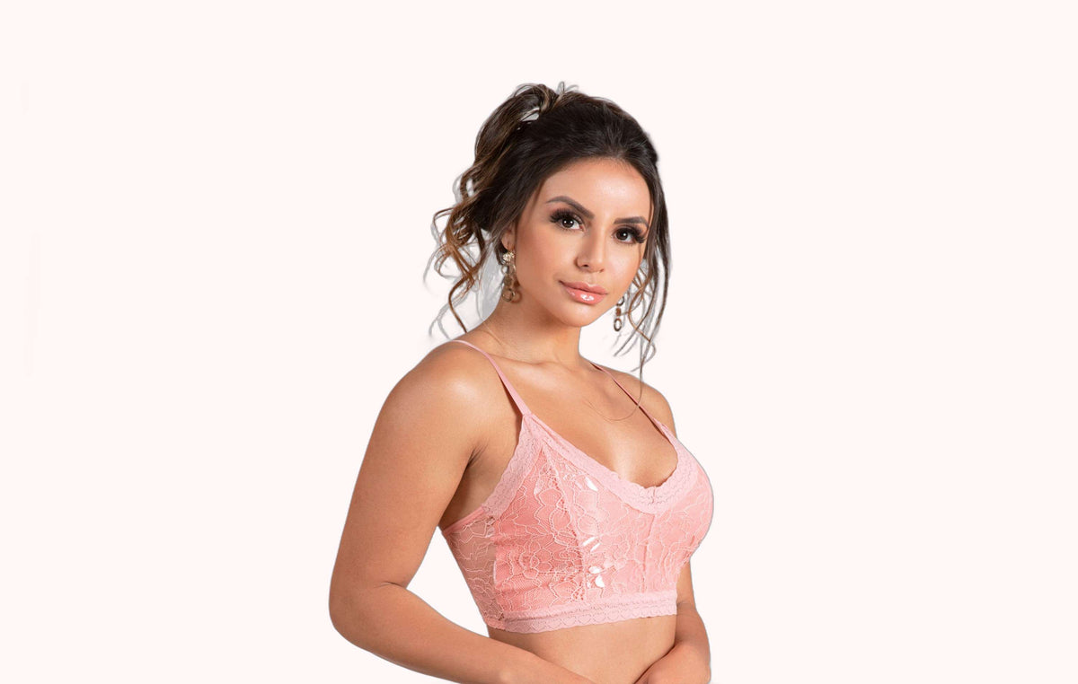 Cropped sem bojo todo em renda – Doce Malícia