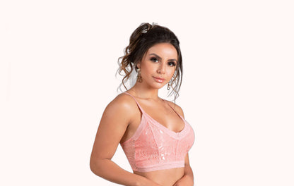 Cropped sem bojo todo em renda – Doce Malícia