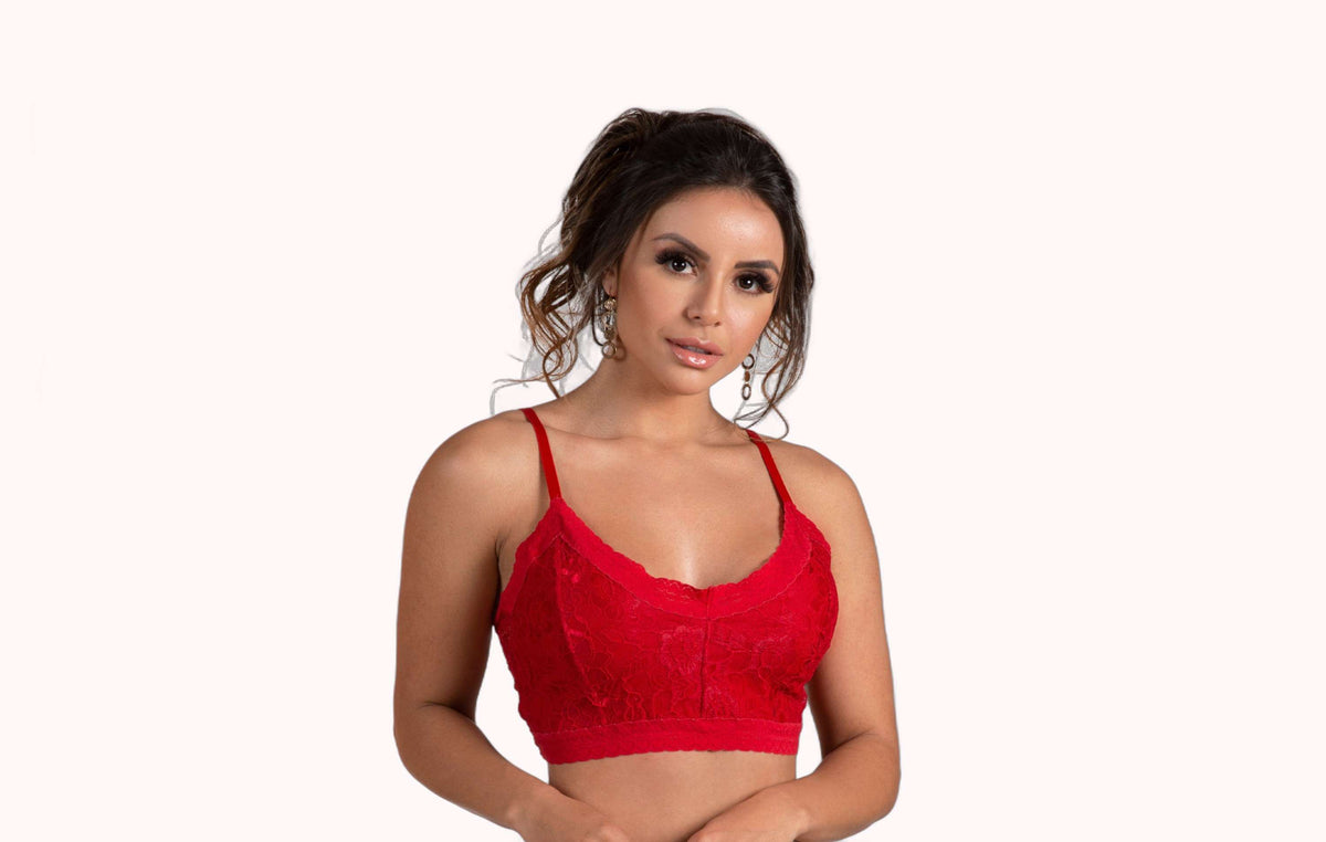 Cropped sem bojo todo em renda – Doce Malícia