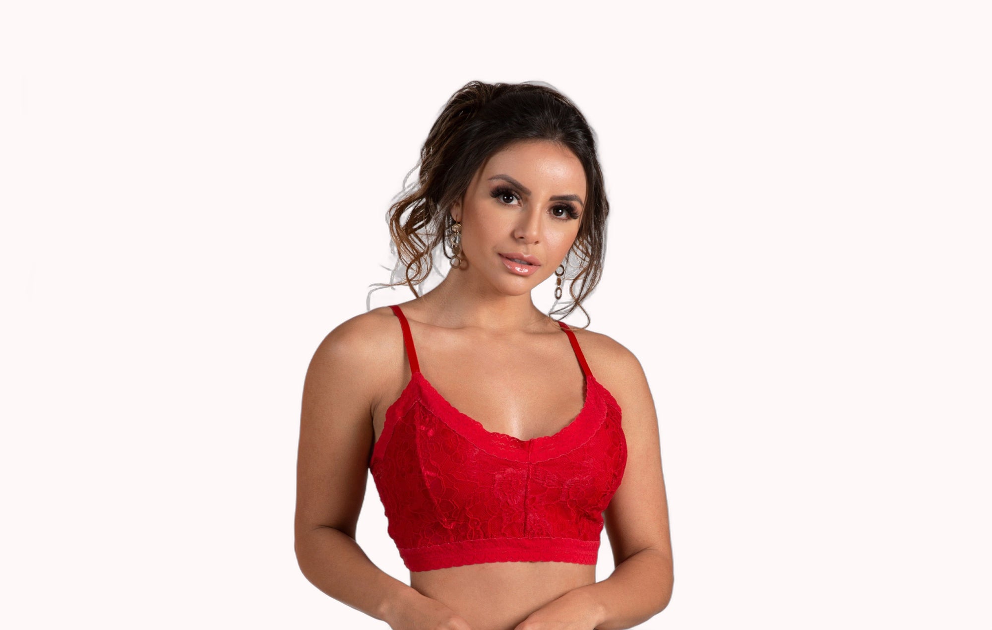 Cropped sem bojo todo em renda – Doce Malícia