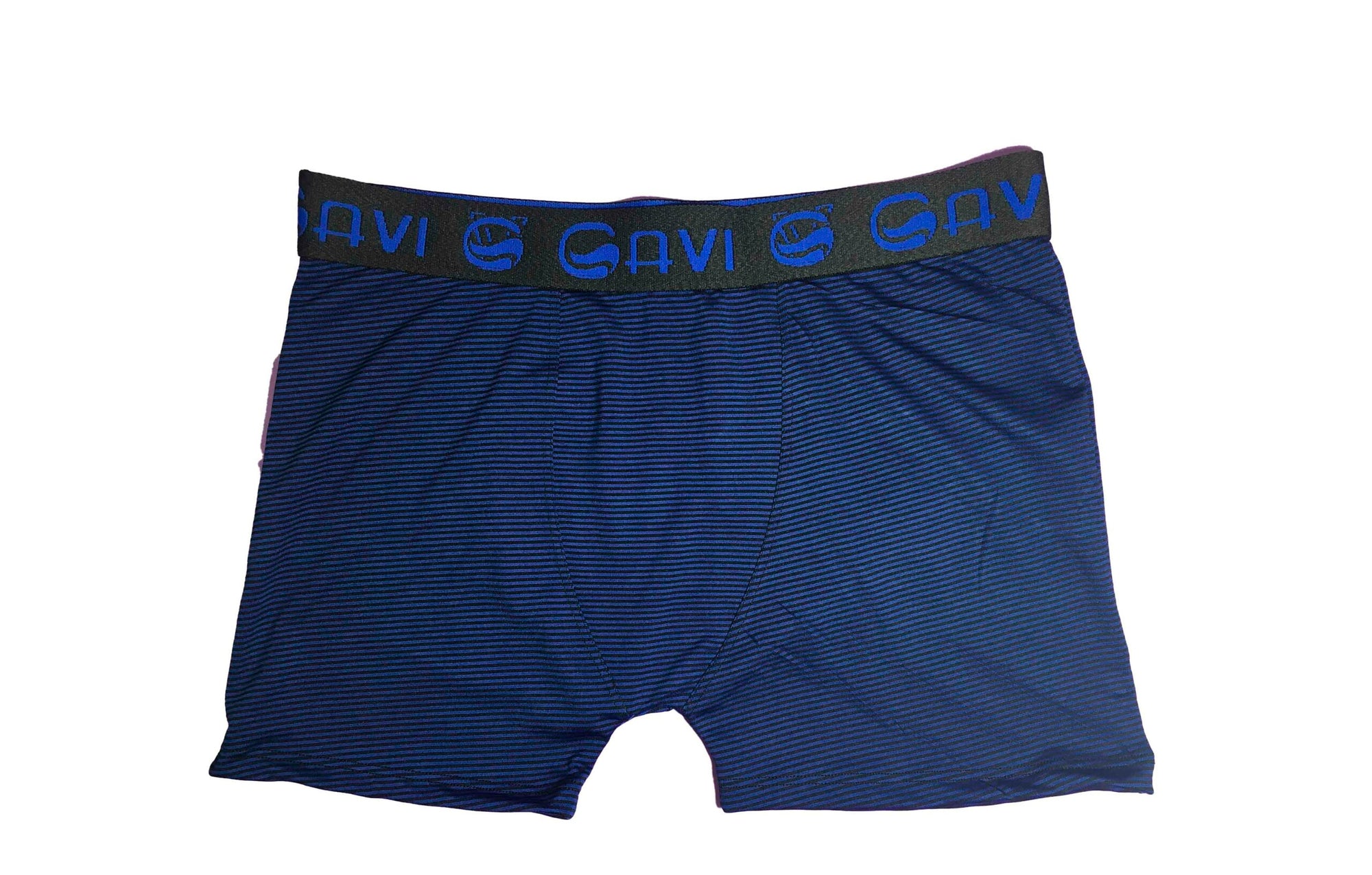 Cueca Boxer Risca Giz em azul-Marinho – Doce Malícia