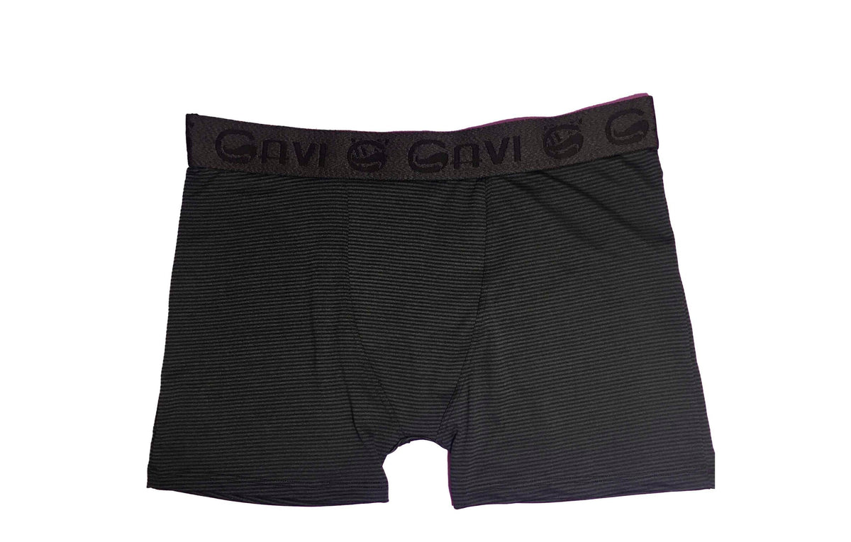 Cueca Boxer Risca Giz em azul-Marinho – Doce Malícia