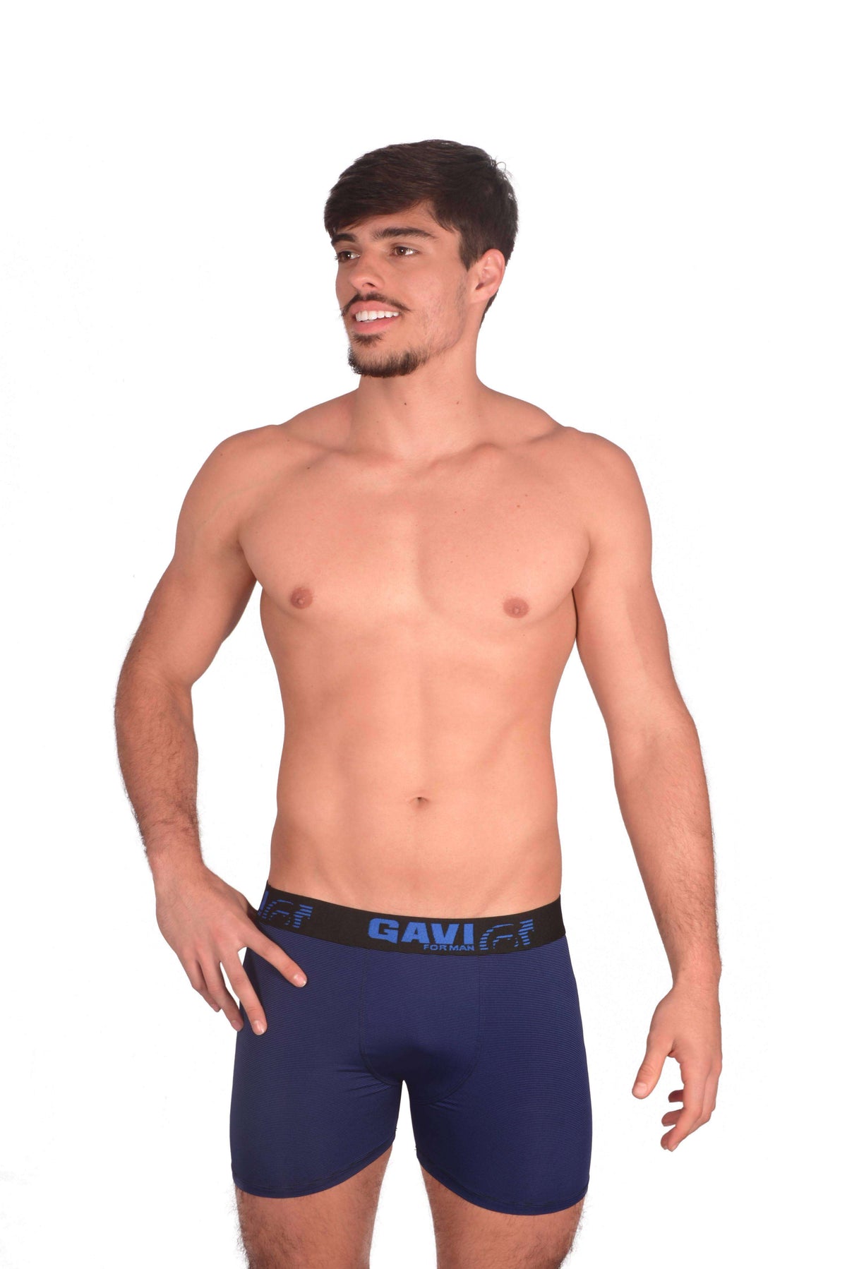 Cueca Boxer William em azul – Doce Malícia