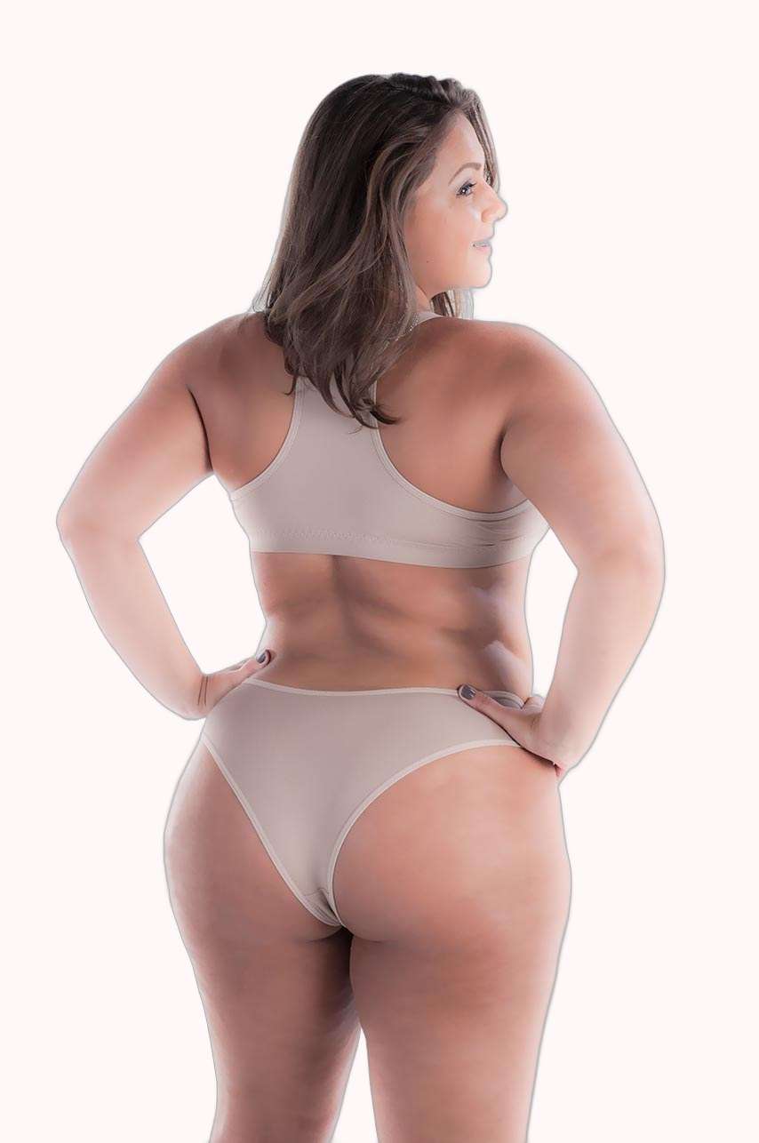 Conjunto nadador plus size em microfibra – Doce Malícia