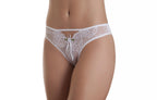 Tanga sexy com renda em azul – Doce Malícia