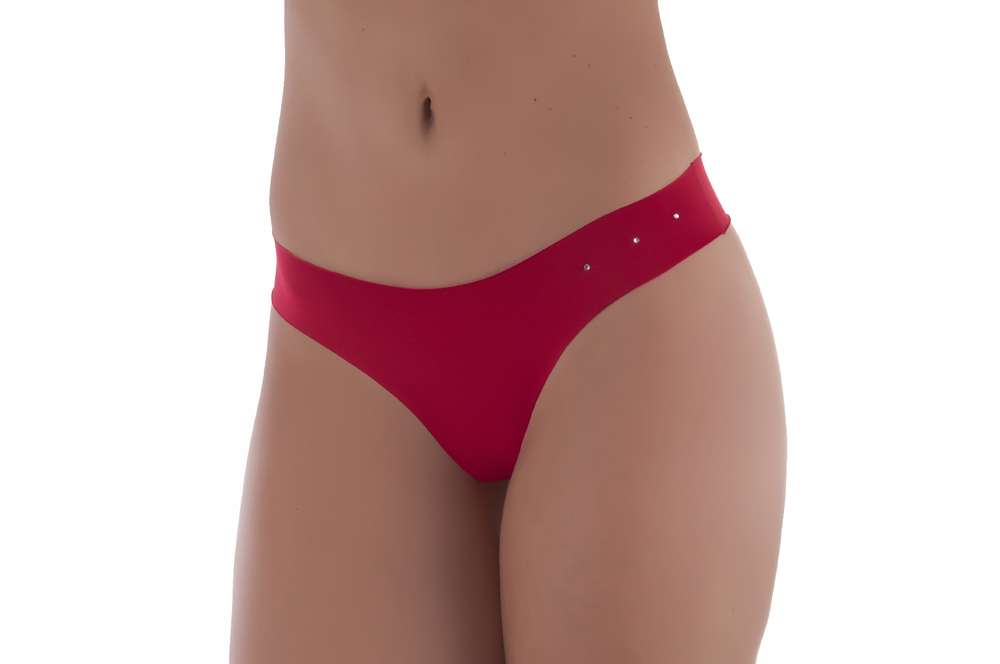 Tanga sem costura em microfibra em Branco – Doce Malícia