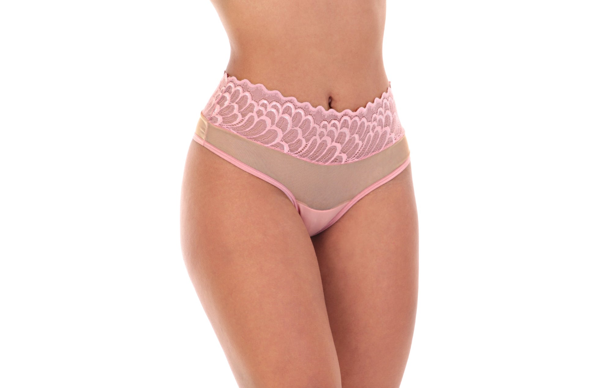 Fio com tule na cintura em Branco – Doce Malícia
