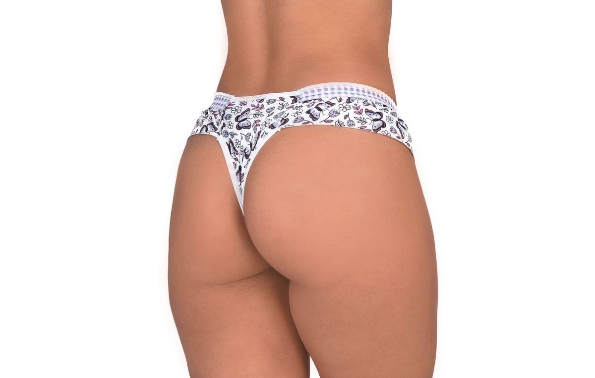 Fio sensual com elástico bordado em Branco – Doce Malícia